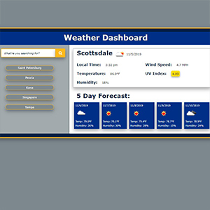 weather dashboard